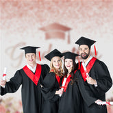 Aperturee - Glitzer Rosa Blumen Absolventen Party Fotografie Hintergrund